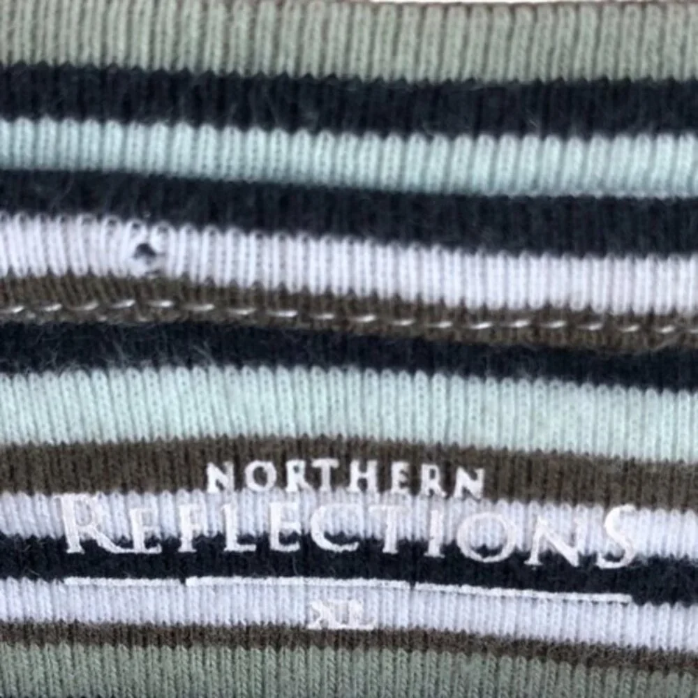 Northern Reflections T Shirt XL Stripes 100% Cotton Short Sleeve - Picture 6 of 8